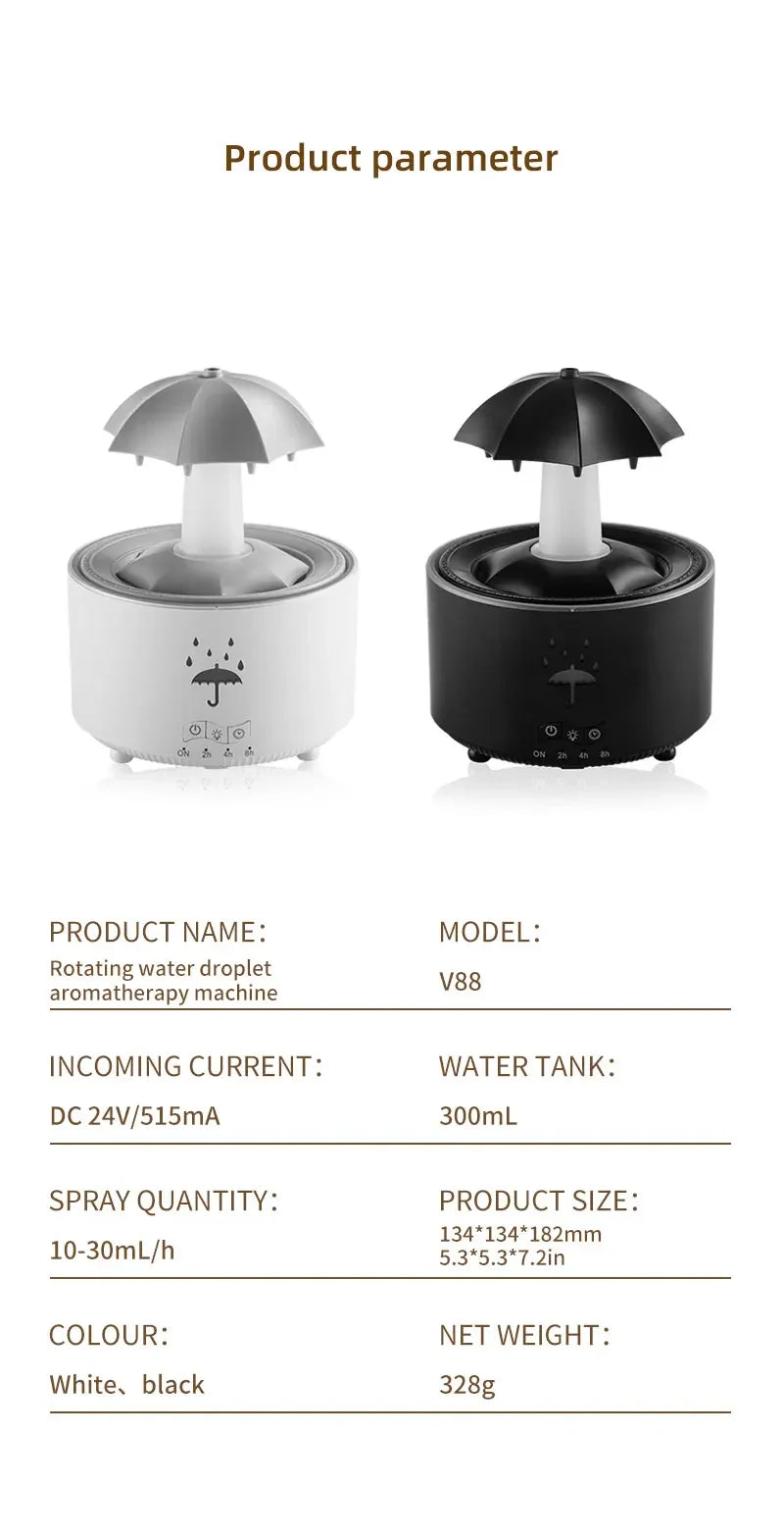 Umbrella Water Drop Air Humidifier Aromatherapy Humidifier