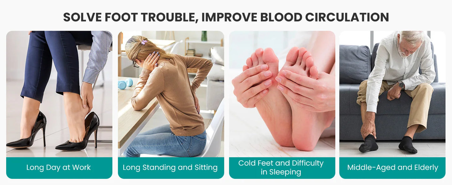 Electric Foot Massager with Heating Therapy and Roller Muscle Relaxation