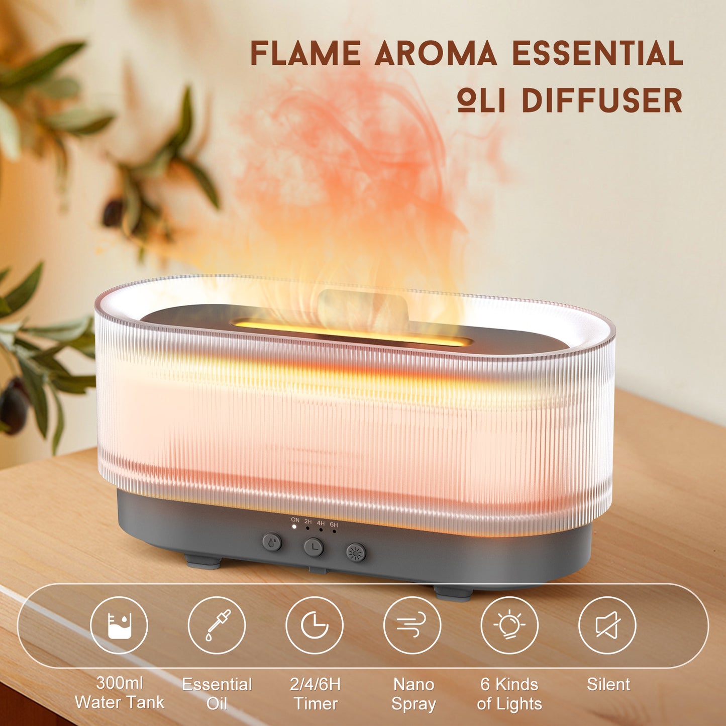 SEJOY Humidifier Aroma Diffuser Humidifier Ultrasonic Essential Oil Aromatherapy
