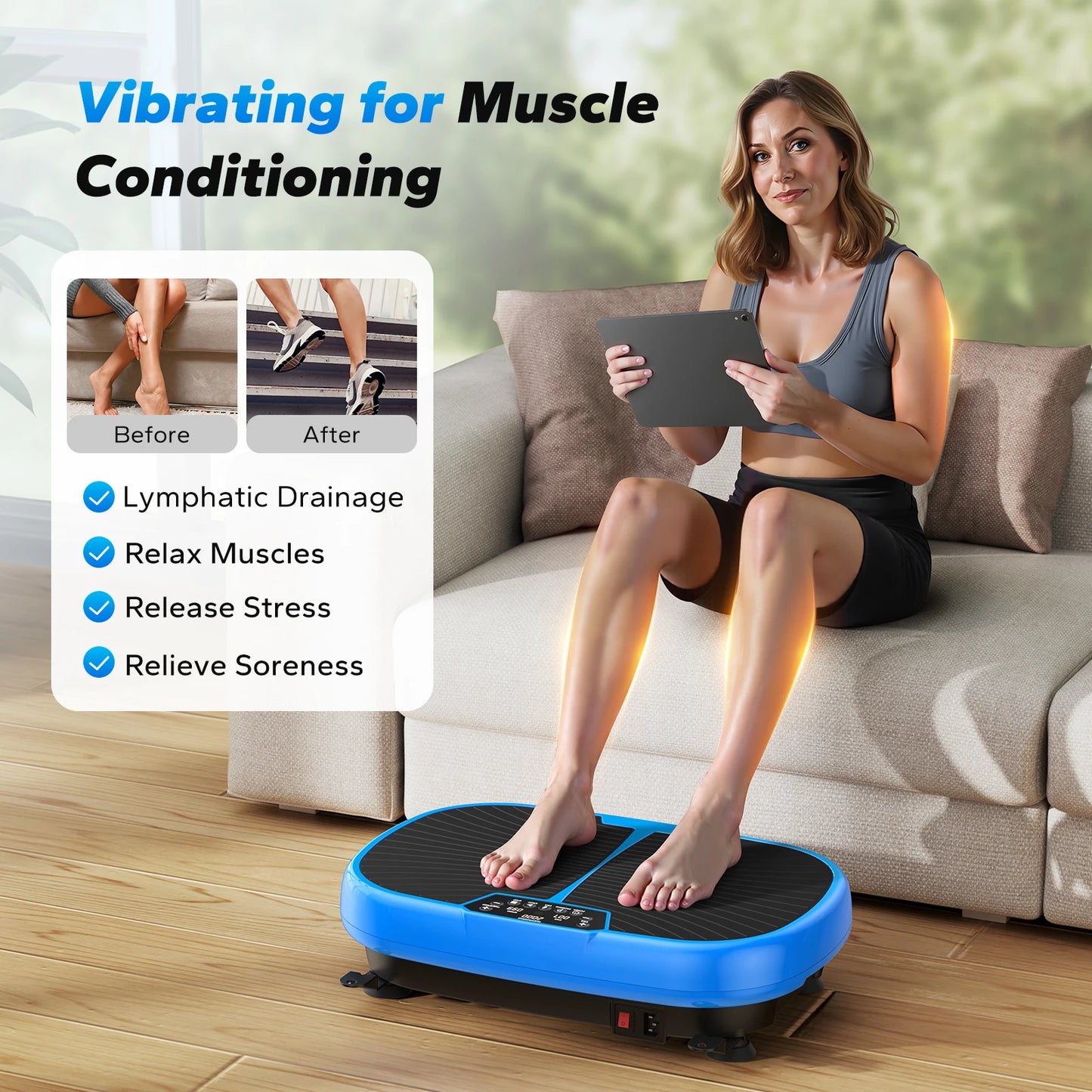 Vibration Plate Exercise Machine for Weight Loss and Exercise Fit