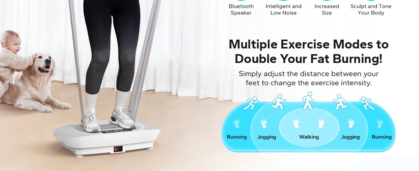 Vibration Plate Exercise Machine Whole Body Workout