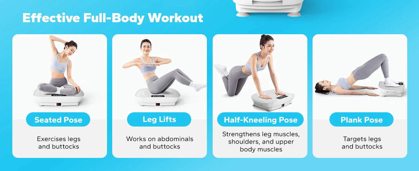 Vibration Plate Exercise Machine Whole Body Workout