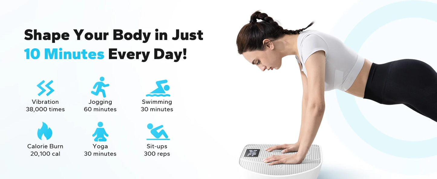 Vibration Plate Exercise Machine Whole Body Workout