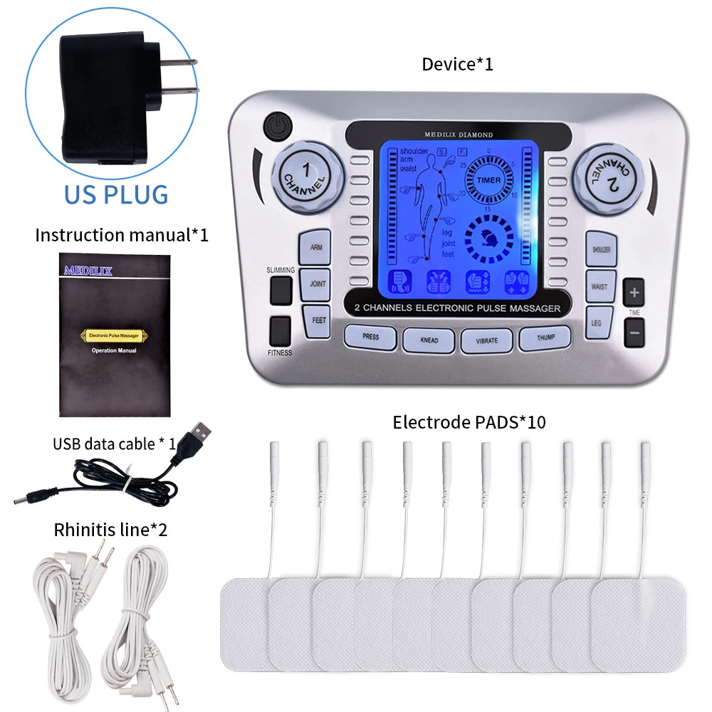 Tens Massager Ems Muscle Stimulator