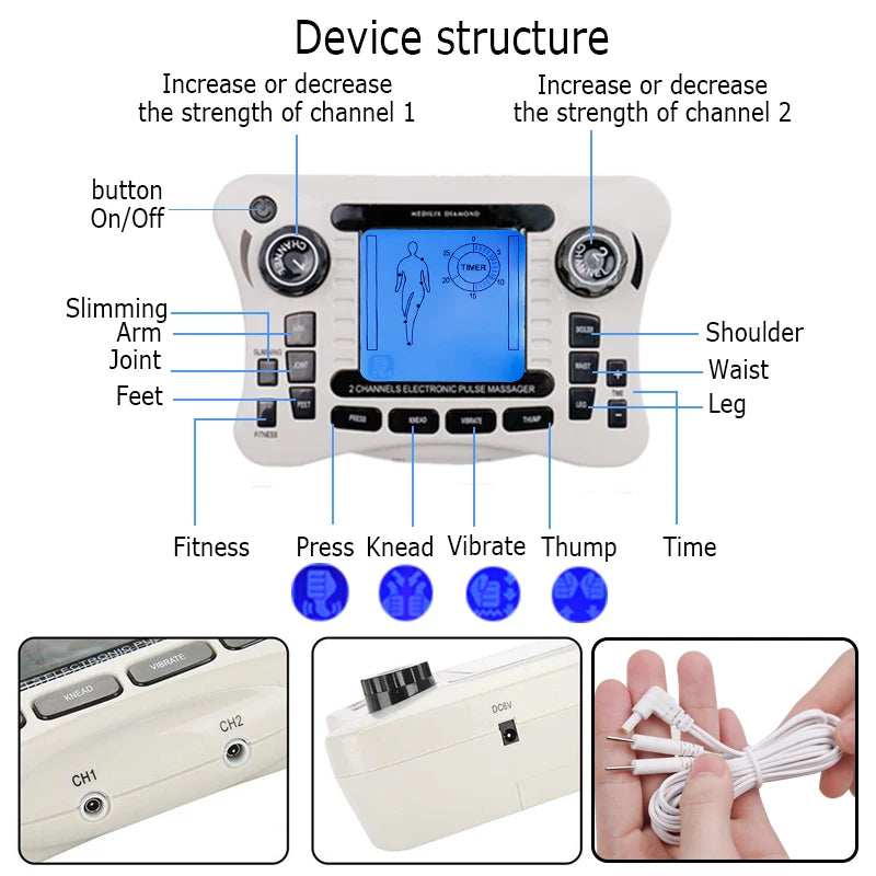 Electronic Pulse Massager Tens Machine