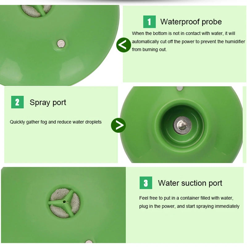 Mini Negative Ion Humidifier and Aroma Diffuser
