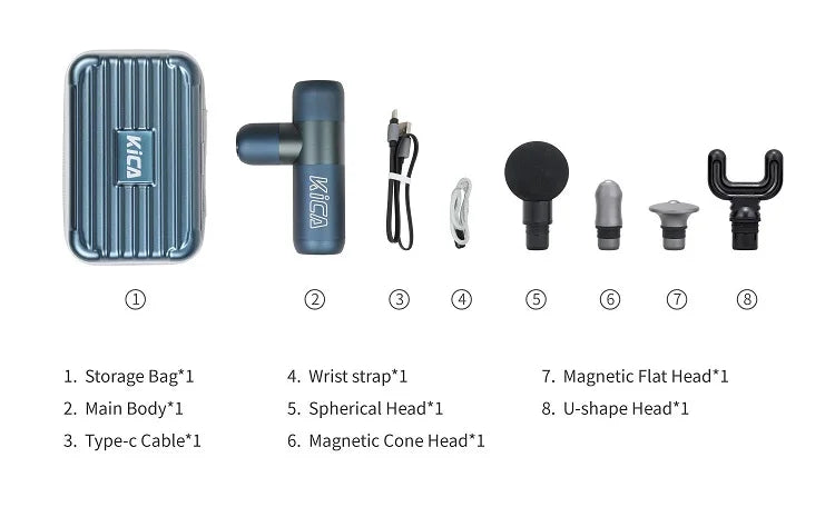 Portable Fascia Heated Electric Body Massager