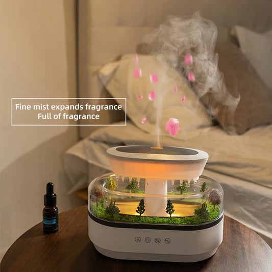 Raindrop Aromatherapy Diffuser Natural White Noise Music