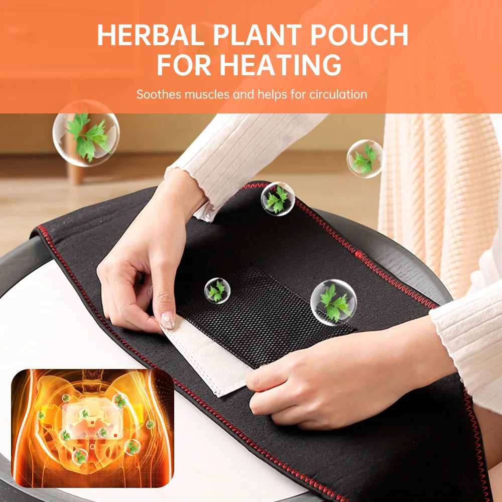 Heat Back Massager Wrap Belt with Vibration Massage