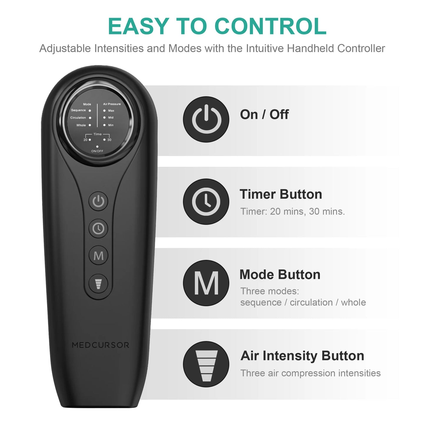 Air Compression Leg Massager For Comfort and Circulation