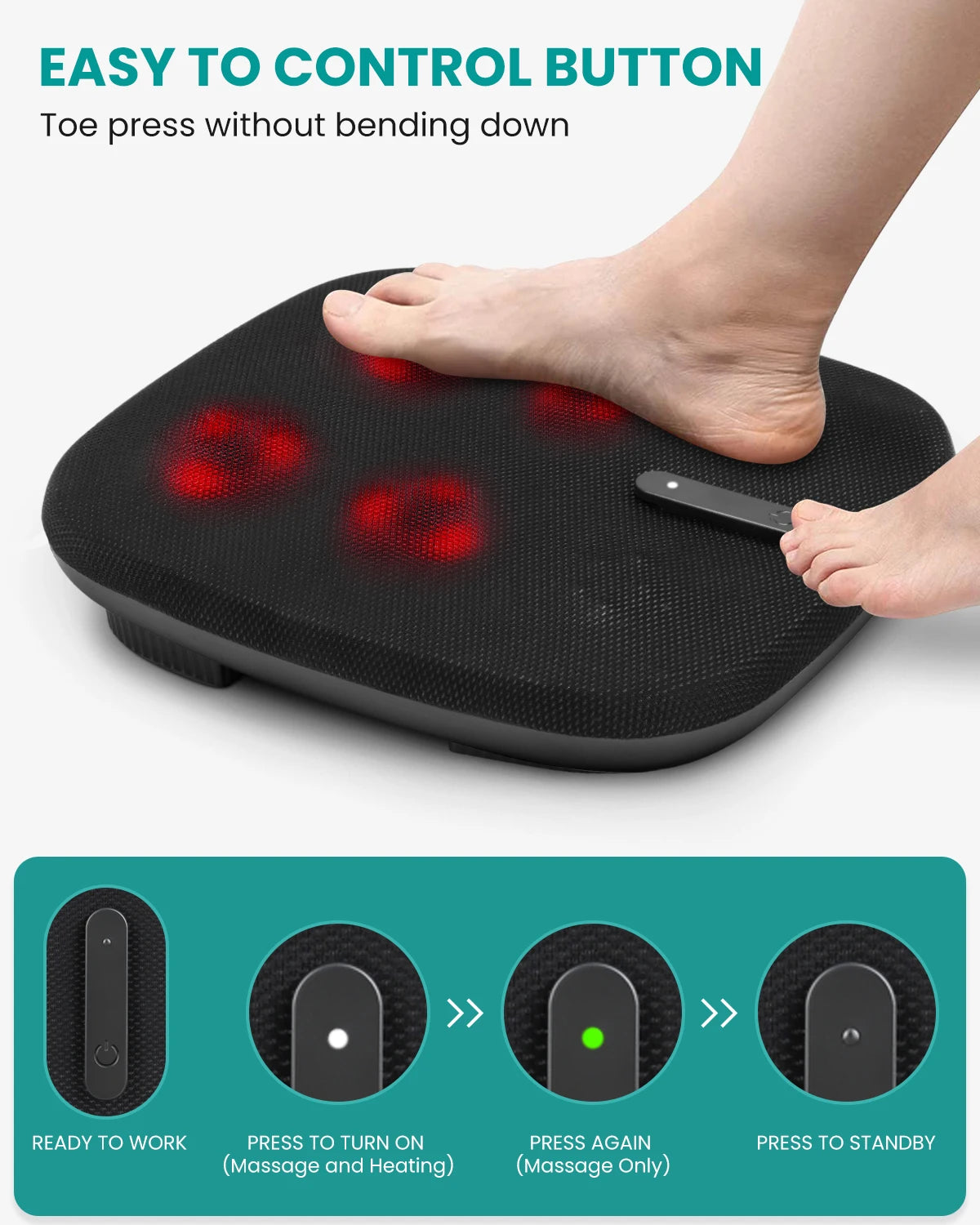 Shiatsu Foot Massager with Heat