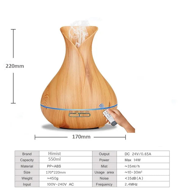 Aroma Diffuser Ultrasonic Essential Oil Diffuser