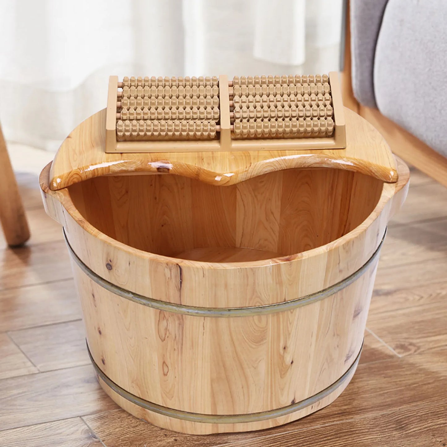 Cedar Wood Pedicure Foot Spa