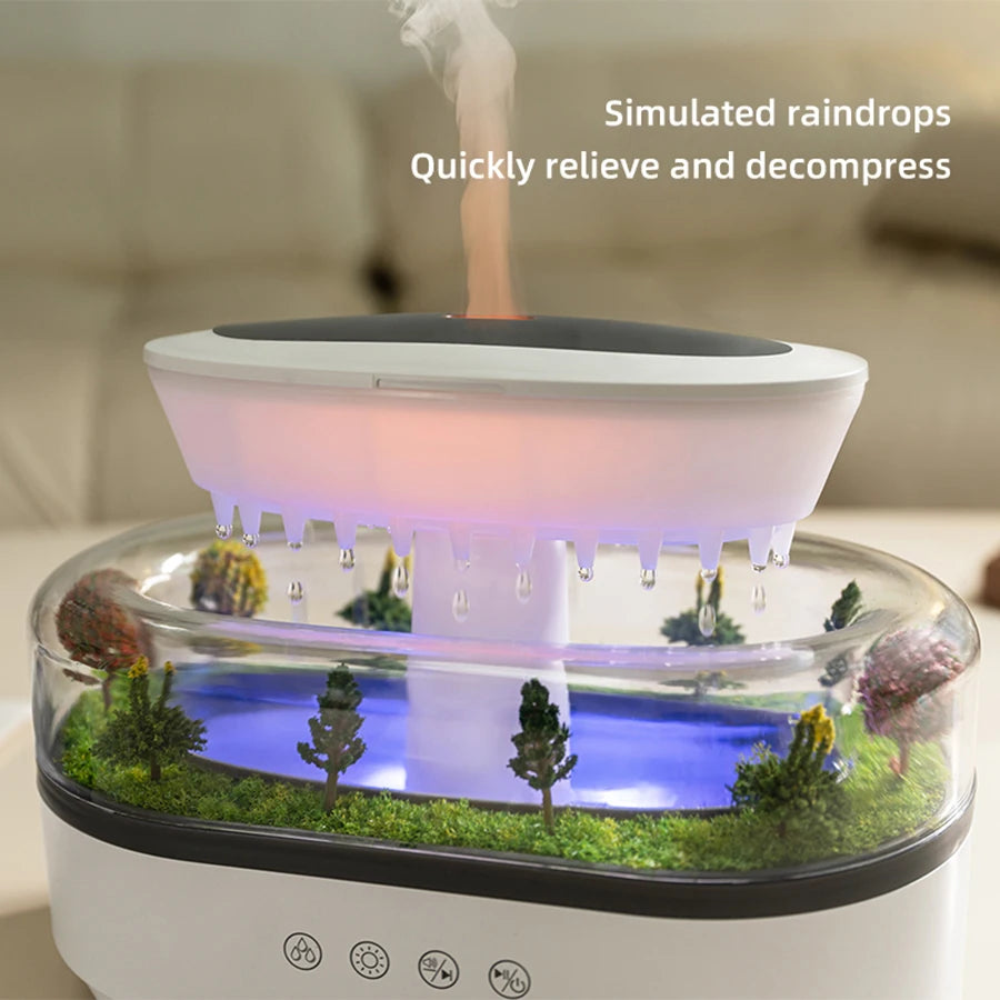 Raindrop Aromatherapy Diffuser Natural White Noise Music
