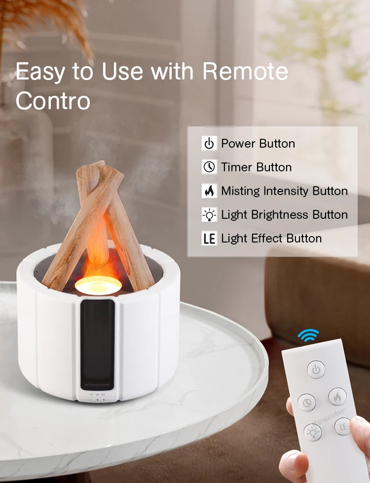 Flame Aroma Diffuser Air Humidifier
