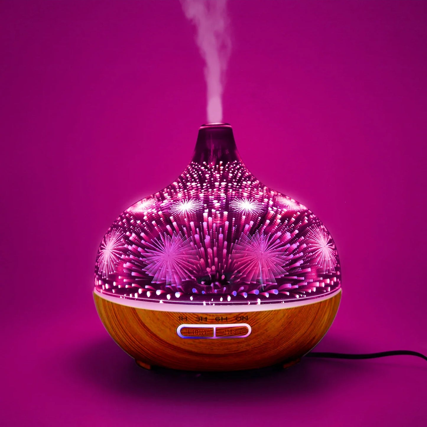 400ml Aroma Diffuser with Night Light and Remote Control
