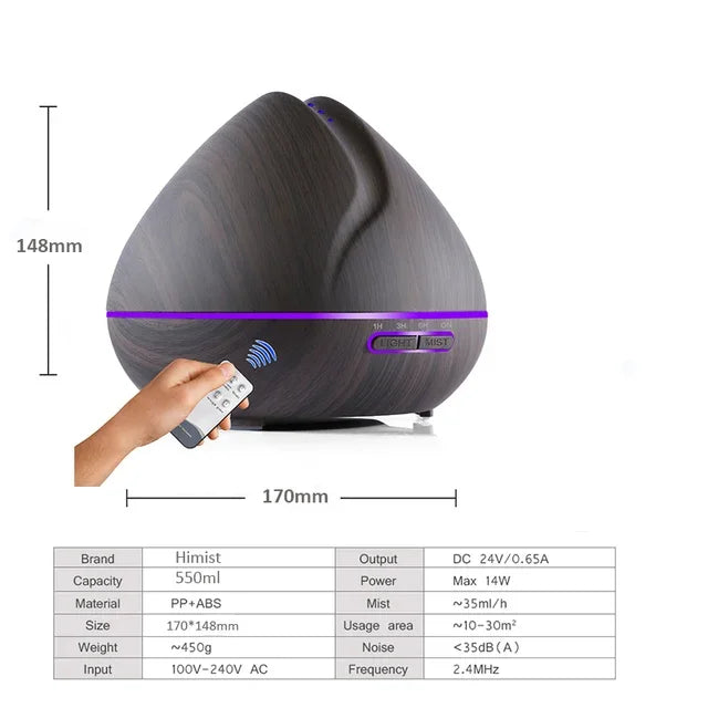 Aroma Diffuser Ultrasonic Essential Oil Diffuser