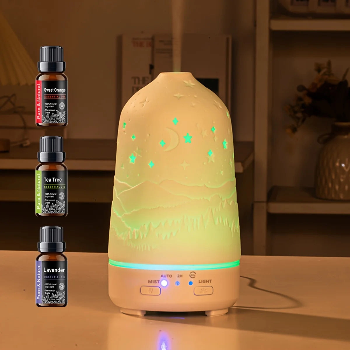 Aroma Diffuser/Mist Humidifier with 7 Color LED Lights