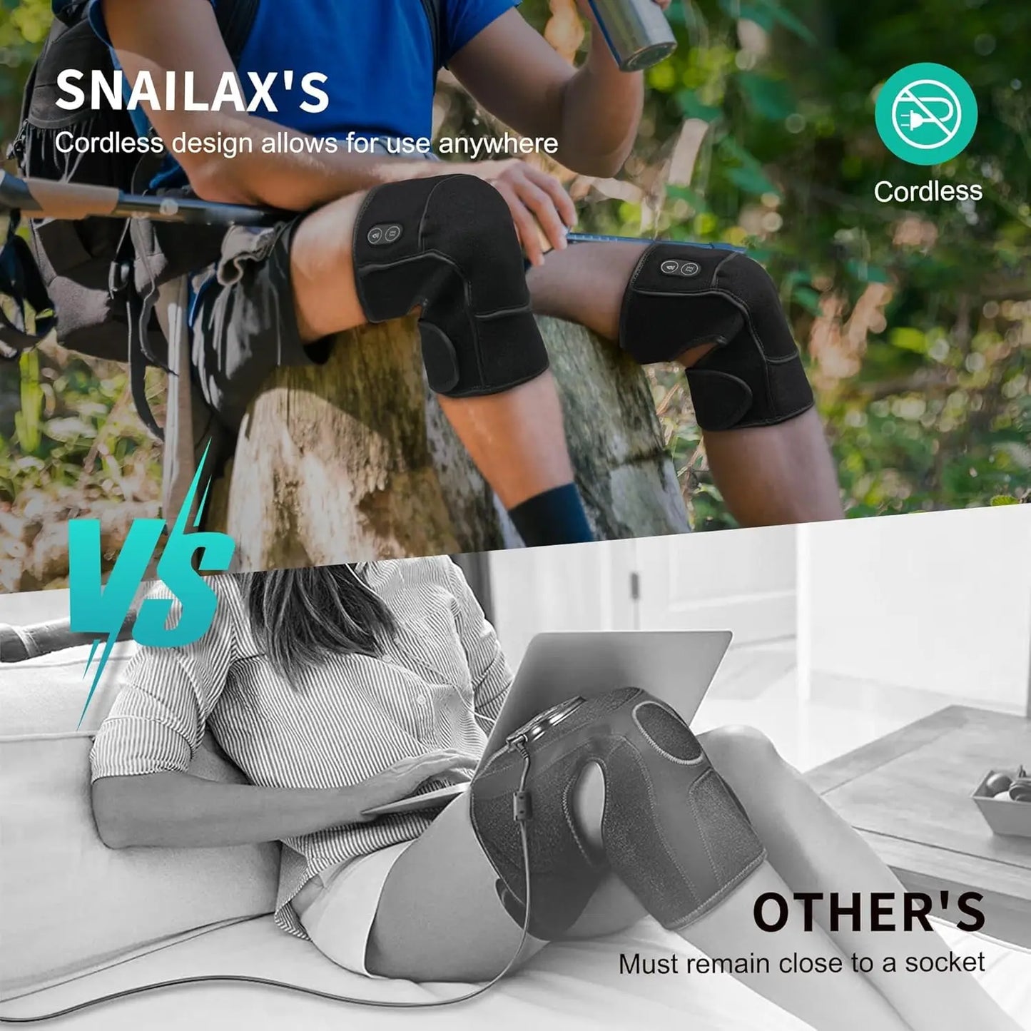 Heated Knee Massager with Vibration