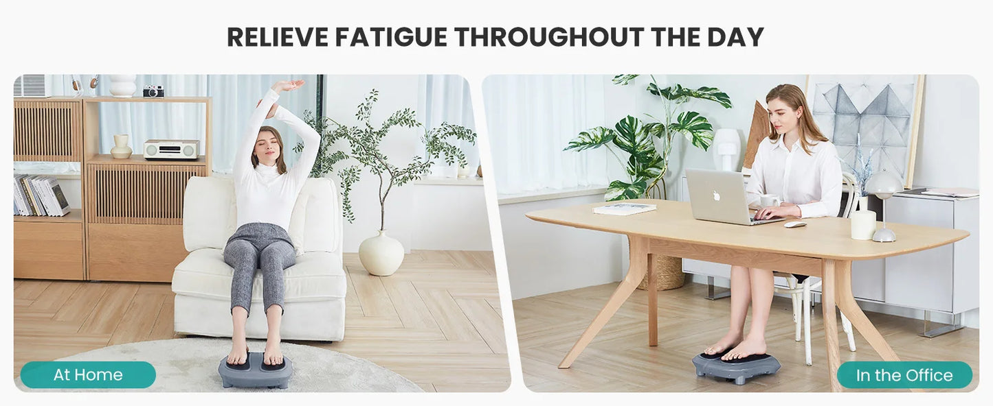 Electric Foot Massager with Heating Therapy and Roller Muscle Relaxation