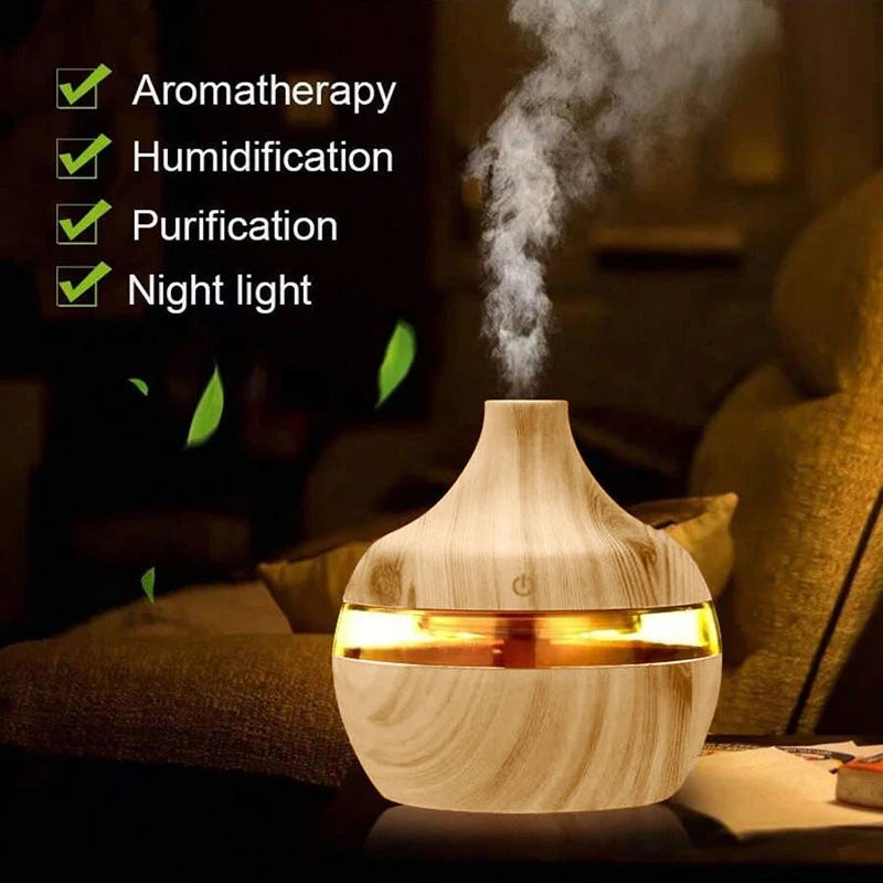 Wood grain air humidifier