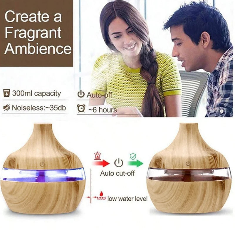 Wood grain air humidifier