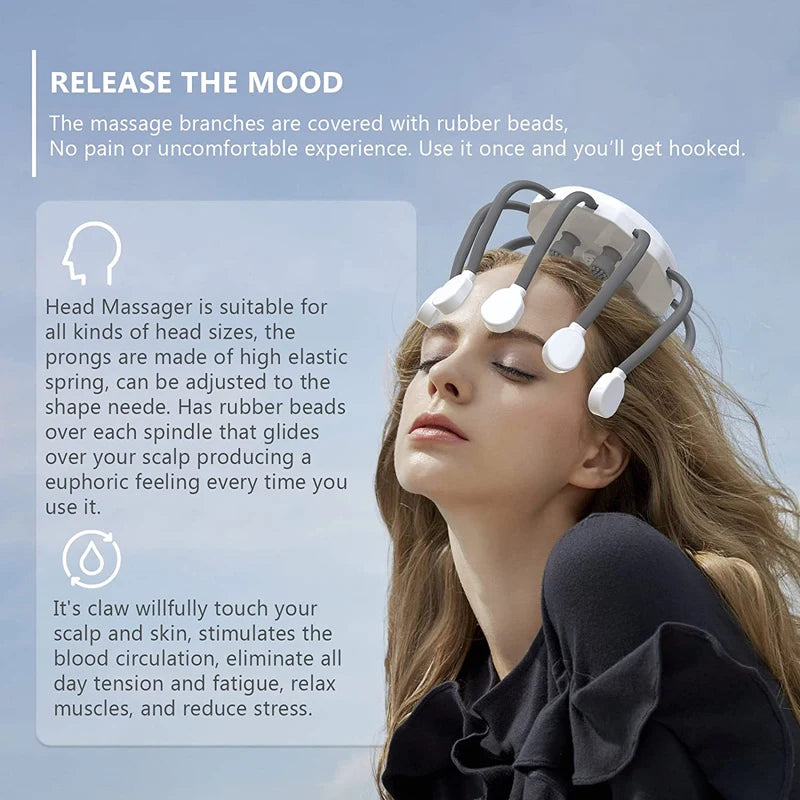 Electric Head Massager For Relax Stress Relief