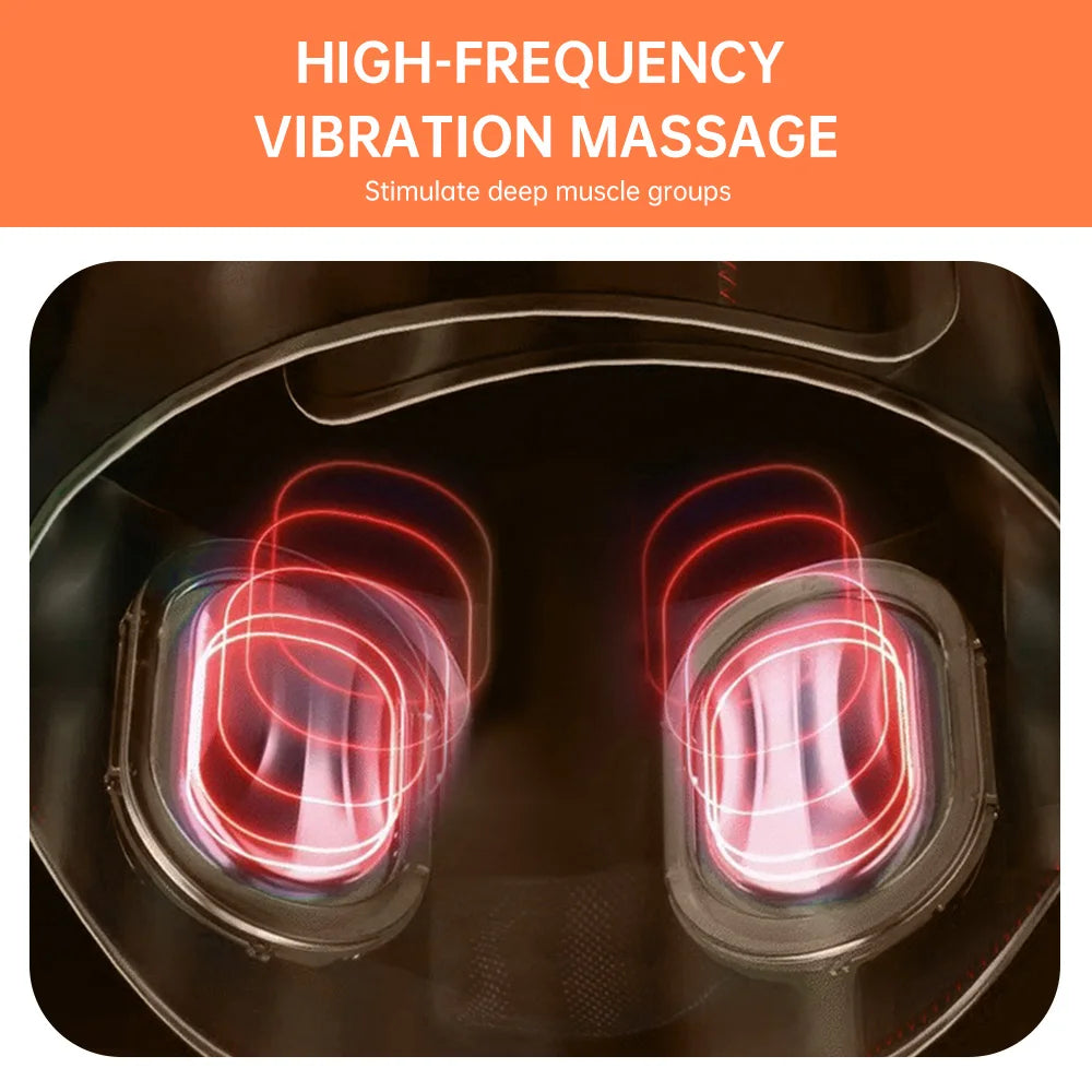 Heat Back Massager Wrap Belt with Vibration Massage