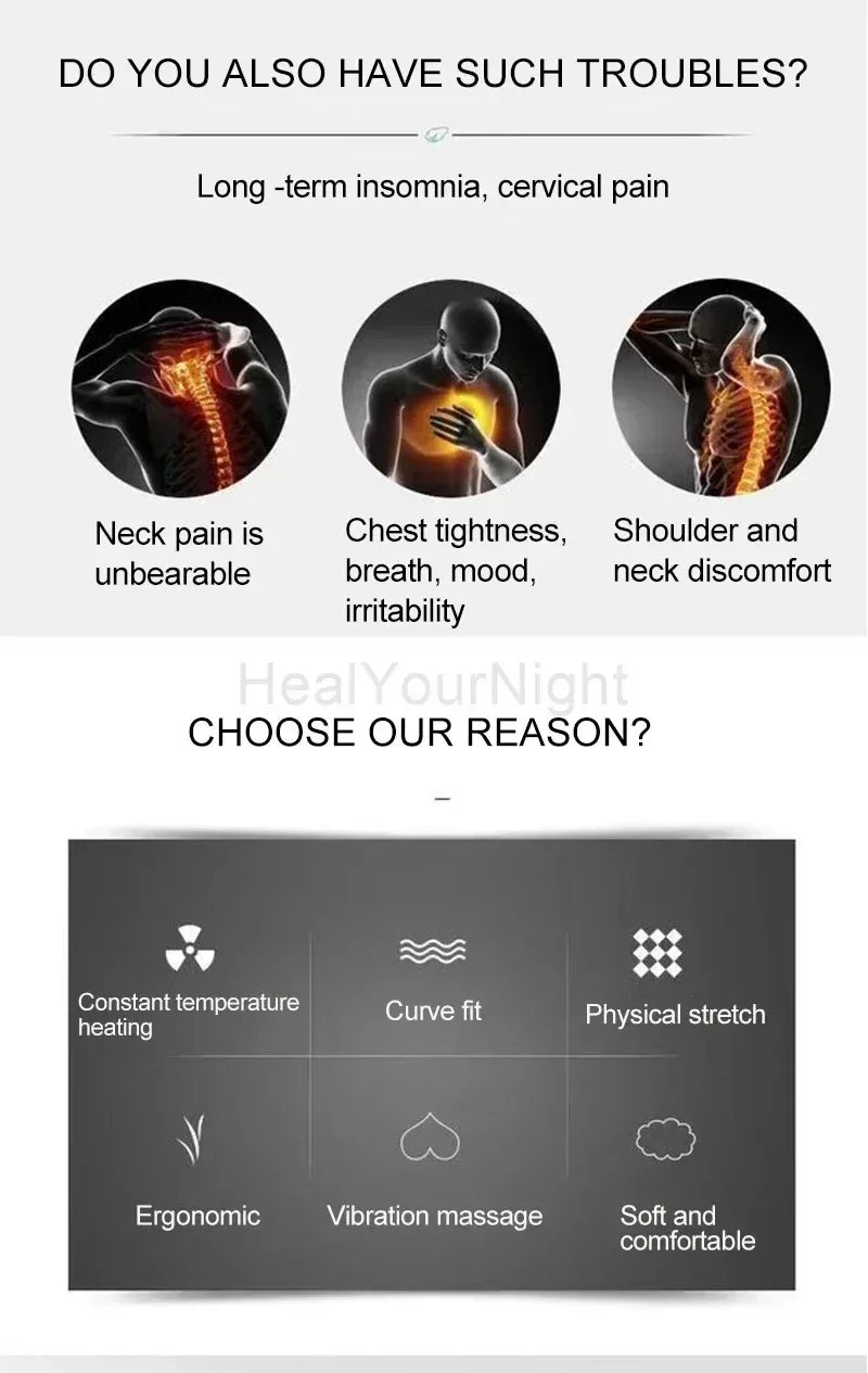 Back Pain, Support and Heating Vibrating Massager
