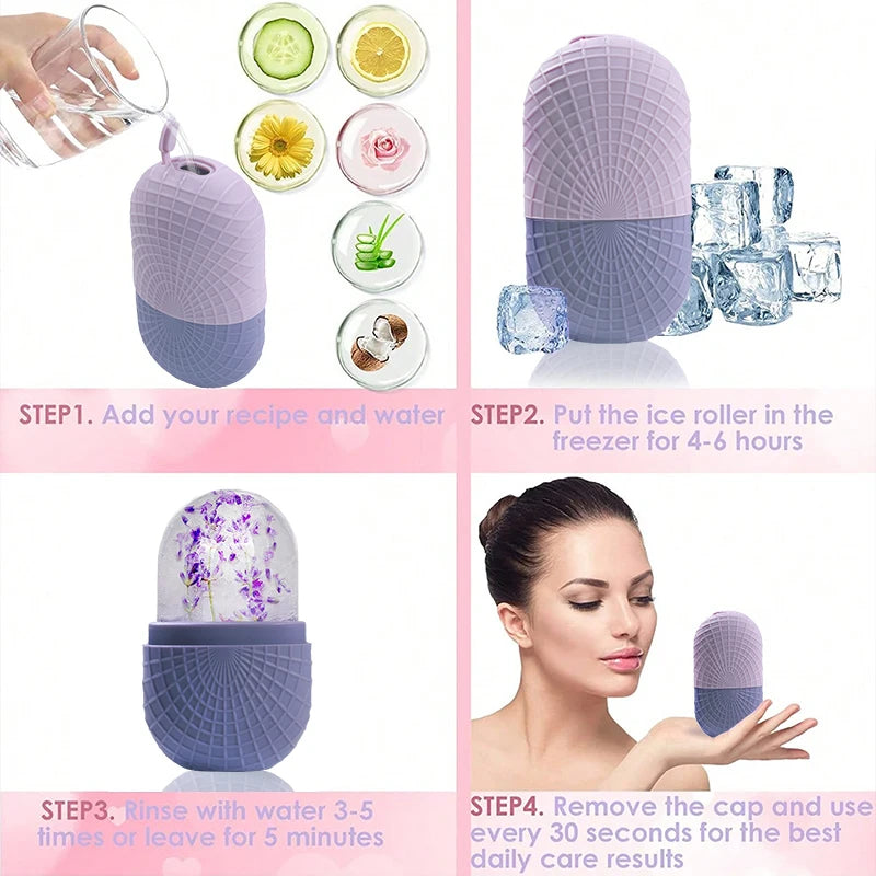 Face Beauty Ice Roller, Facial Ice Massage