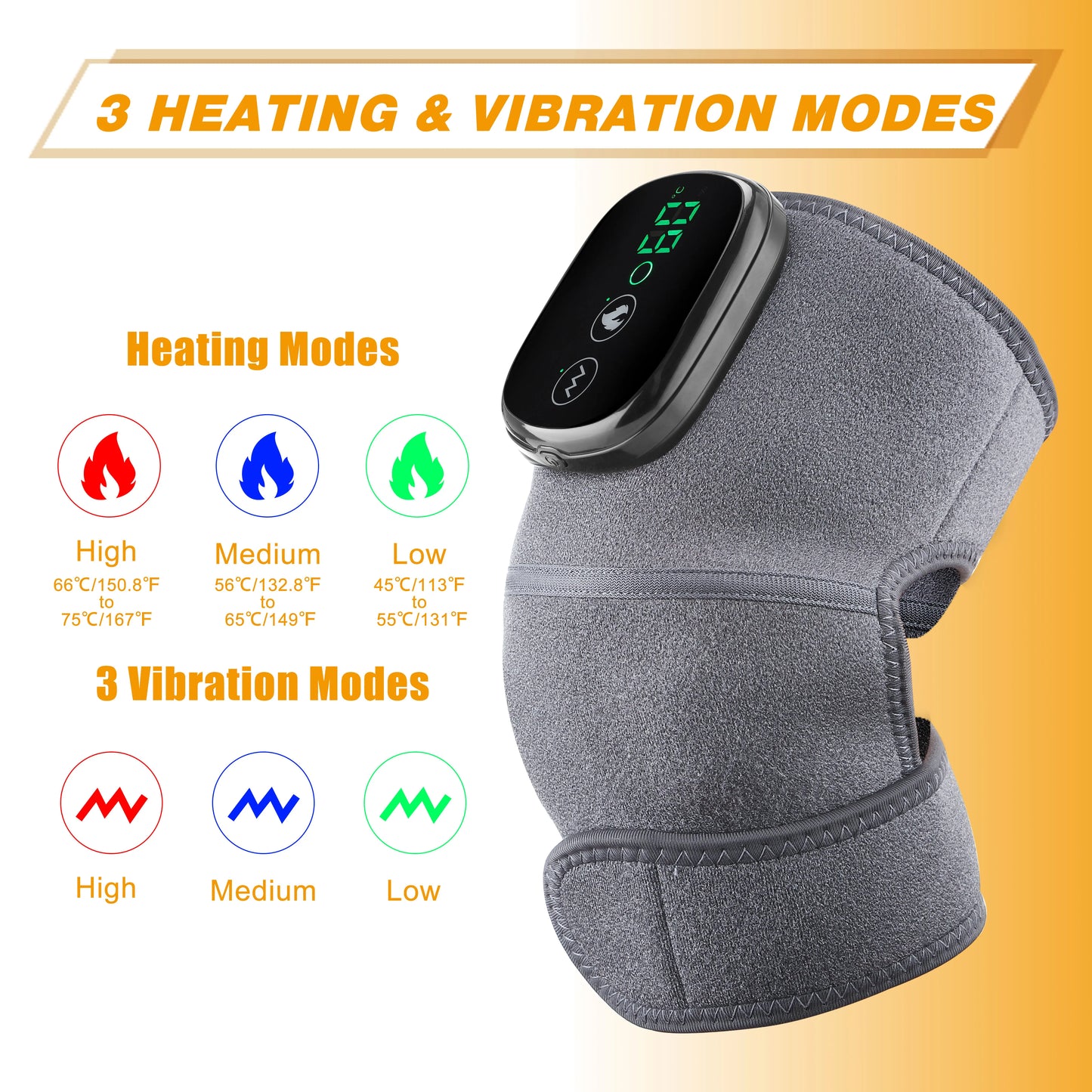 3 in 1 Electric Heating Massager for Knees and Shoulders