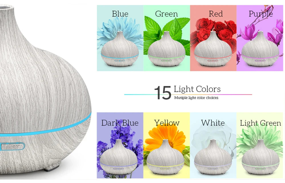 Aromatherapy Essential Oil Diffuser with 7 Color LED Lights
