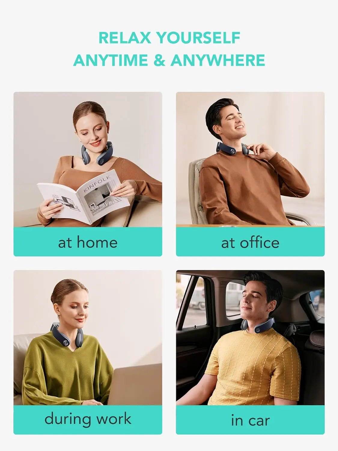 Cordless Neck Massager with Heat