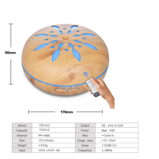 Aroma Diffuser Ultrasonic Essential Oil Diffuser