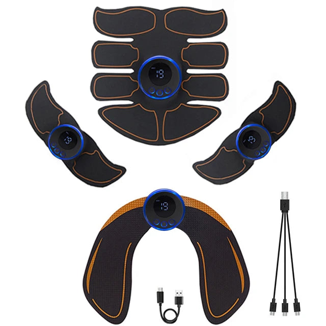 Electric Abdominal Muscle Stimulator EMS Wireless Buttocks Hip Trainer Weight Loss Body Slimming For Arm Back Leg Waist Fitness