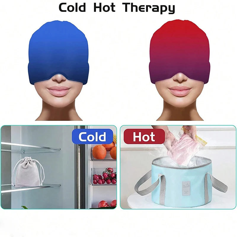 Gel Ice Cap Hot Cold Pressure Massage  Sleep Tool