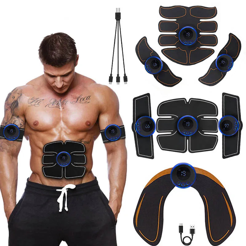 Electric Abdominal Muscle Stimulator EMS Wireless Buttocks Hip Trainer Weight Loss Body Slimming For Arm Back Leg Waist Fitness